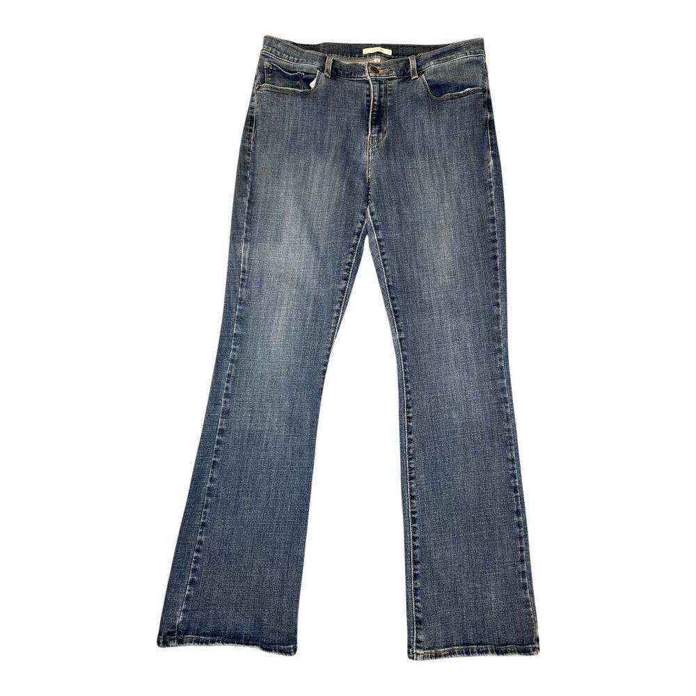 Levi's Women's Classic Bootcut Jeans Size 12 Dark Blue Stretch Denim Mid-Rise